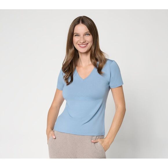 Barefoot Dreams Tops - Barefoot Dreams Women's Top Sz XS Modal Grey Dusk- Textured Leopard